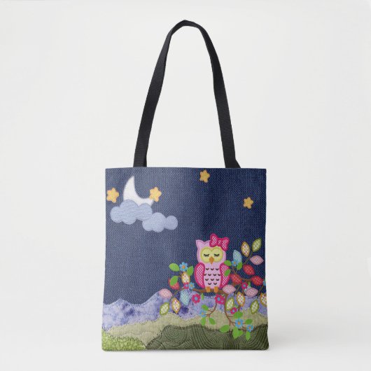Tote Bag Petit hibou endormi (Devant)
