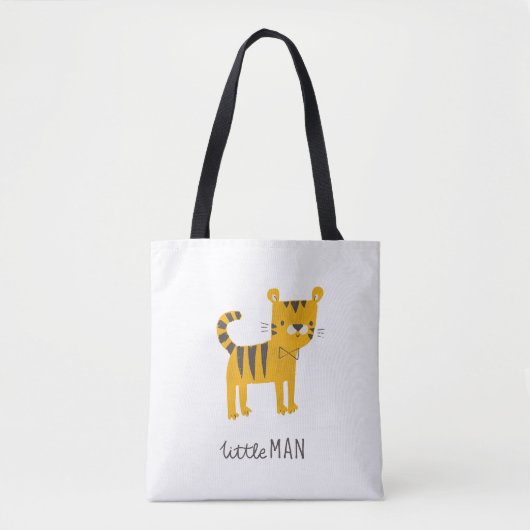 Tote Bag Petit homme | Cravate Tiger Bow (Devant)