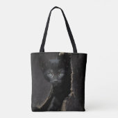 Tote Bag Petit Kitty noir (Dos)