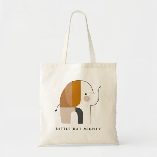 Tote Bag Petit Mais Puissant Éléphant minimaliste