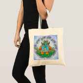 Tote Bag Petit Monstre Bleu (Devant (produit))