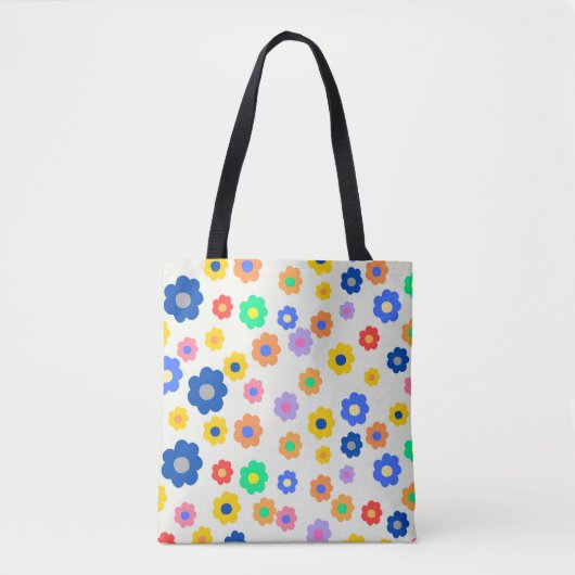 Tote Bag Petit Motif indépendant coloré Y2K (Devant)