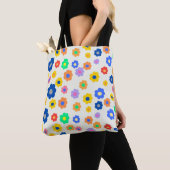 Tote Bag Petit Motif indépendant coloré Y2K (De près)