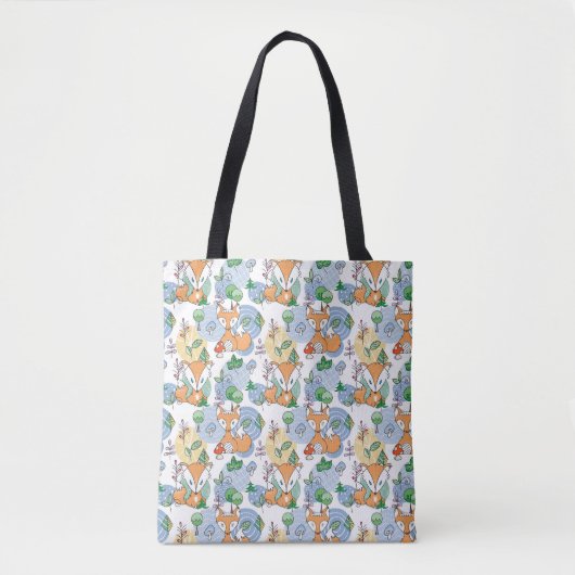 Tote Bag Petit motif mignon de Fox (Devant)
