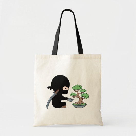 Tote Bag Petit Ninja arrosage Bonsai Tree (Devant)