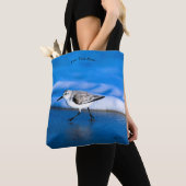 Tote Bag Petit Oiseau De Sable Par Mer (De près)