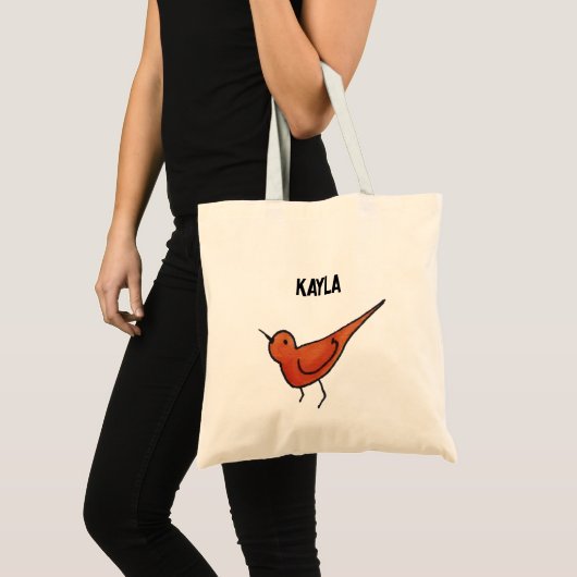 Tote Bag Petit Oiseau Rouge mignon (Devant (produit))