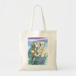 Tote Bag Petit Ours Polaire Bébé - Mermaid Art