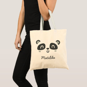 Tote Bag Petit personnage panda cadeau d'anniversaire pour 