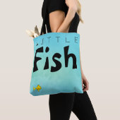 Tote Bag Petit Poisson Gros Poisson Drôle (De près)