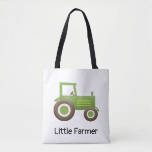 Tote Bag Petit tracteur vert fermier