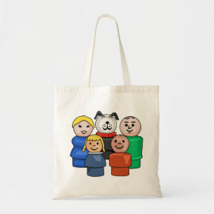 Tote Bag Petite famille ronde