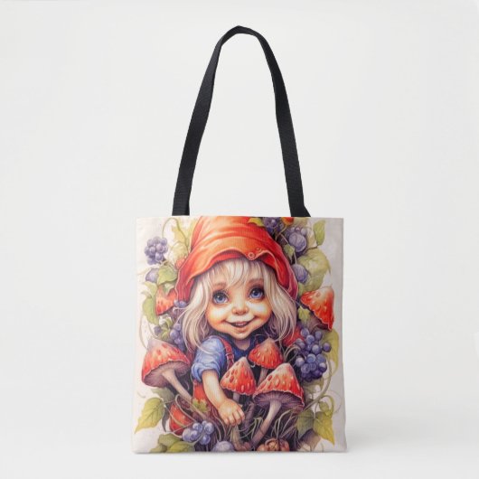 Tote Bag Petite ferme de campagne fille (Devant)