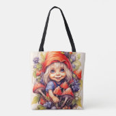 Tote Bag Petite ferme de campagne fille (Dos)