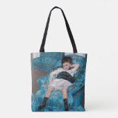 Tote Bag Petite fille dans un fauteuil bleu, Cassatt (Dos)