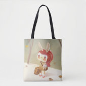 Tote Bag Petite fille perdue dans la forêt (Devant)