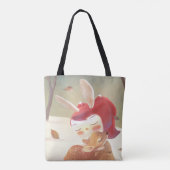 Tote Bag Petite fille qui serre des cerfs (Dos)