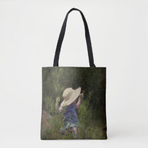 Tote Bag Petite fille sur une aile