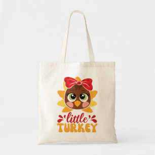 Tote Bag Petite fille Turquie enfants Thanksgiving