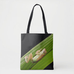 Tote Bag Petite Grenouille Sur Une Feuille