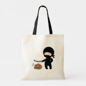 Tote Bag Petite pastèque de coupe de Ninja (Dos)