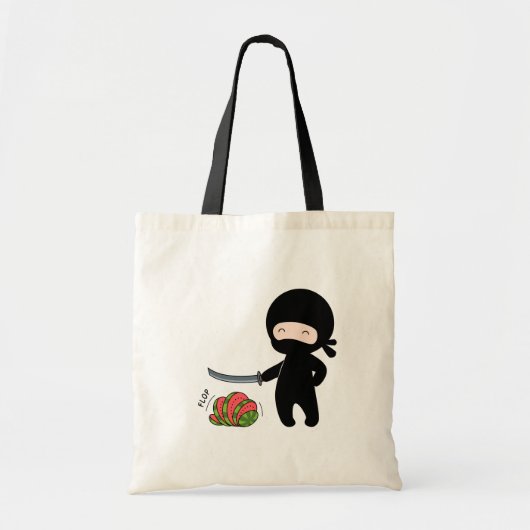 Tote Bag Petite pastèque de coupe de Ninja (Devant)