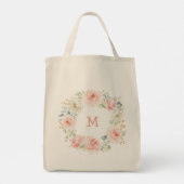 Tote Bag Petite Petite Chouette Aquarelle rose pâle (Dos)