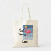 Tote Bag Petite princesse Flamant rose rose design - Budget (Devant)