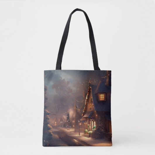 Tote Bag Petite ville de Noël 2 (Devant)