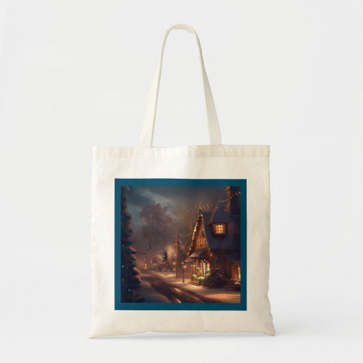 Tote Bag Petite ville de Noël 2 (Devant)