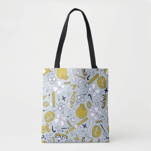 Tote Bag Petites choses scolaires pour enseignant sur (Devant)