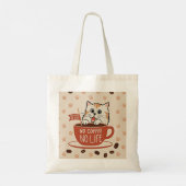Tote Bag Petits empreintes de pattes de chat et haricots de (Dos)