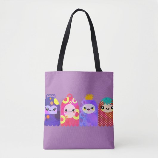 Tote Bag Petits monstres mignons (Devant)