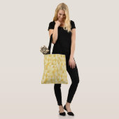 Tote Bag Petits triangles dorés (Sur le modèle)