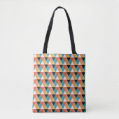 Tote Bag Petits triangles multicolores (Devant)