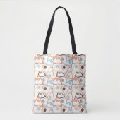 Tote Bag Petits Triangles Pastel (Devant)
