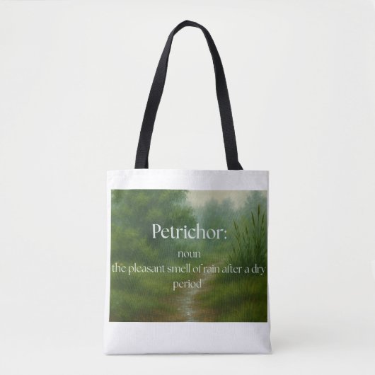 Tote Bag Pétrechore : Odeur de Pluie (Devant)
