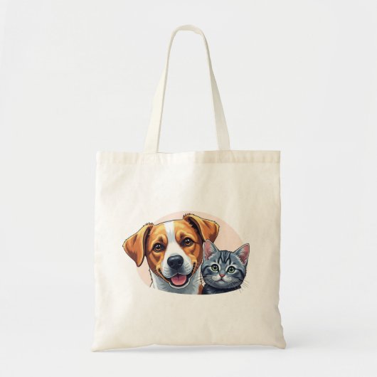 Tote Bag pets and dog (Devant)