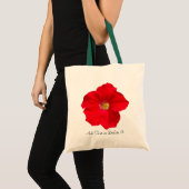 Tote Bag Pétunia rouge (Devant (produit))