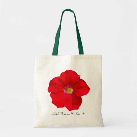 Tote Bag Pétunia rouge (Devant)