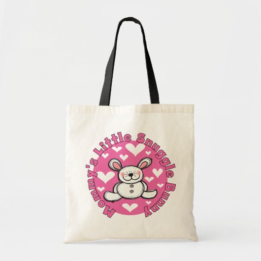 Tote Bag Peu de lapin du câlin de la maman (Devant)
