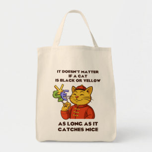 Tote Bag peu importe qu'un chat soit noir ou jaune,