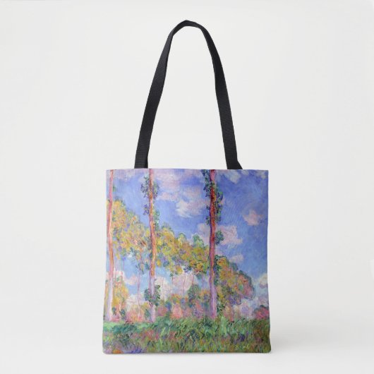 Tote Bag Peupliers au soleil, Monet (Devant)
