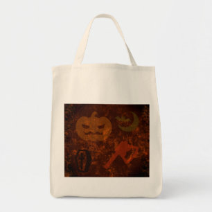 Tote Bag Peurs d'Halloween sur Eerie Arrière - plan