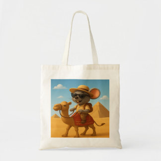 Tote Bag Pharaoh Mouse Tourisme sur Camel | Pyramides égypt