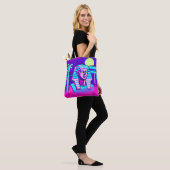 Tote Bag Pharaon Synthwave (Sur le modèle)