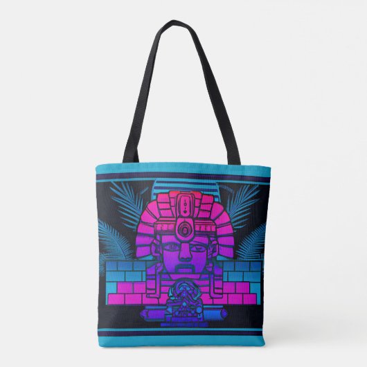 Tote Bag Pharaon Synthwave (Dos)