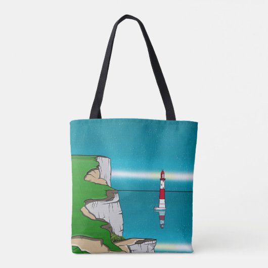 Tote Bag Phare de Beachy Head et Cliff Top (Dos)