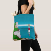 Tote Bag Phare de Beachy Head et Cliff Top (De près)