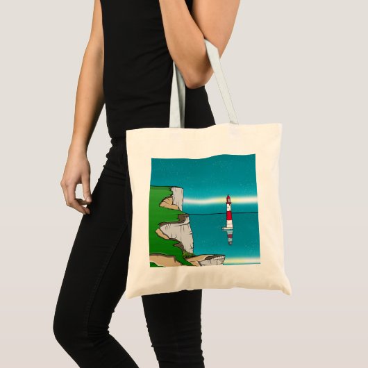 Tote Bag Phare de Beachy Head et Cliff Top (Devant (produit))